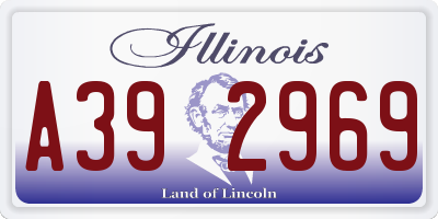 IL license plate A392969