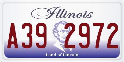 IL license plate A392972