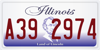 IL license plate A392974
