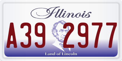 IL license plate A392977