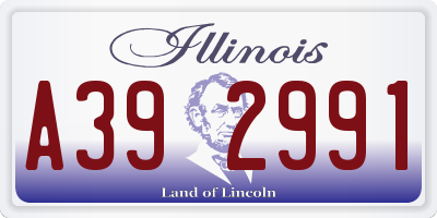 IL license plate A392991