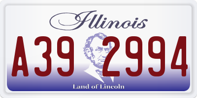 IL license plate A392994