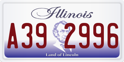 IL license plate A392996