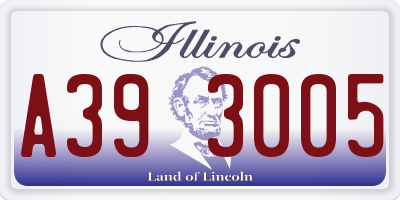 IL license plate A393005
