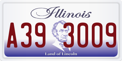 IL license plate A393009