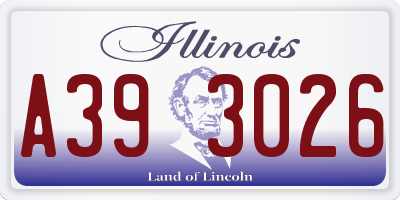 IL license plate A393026