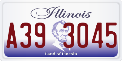 IL license plate A393045