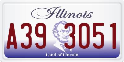IL license plate A393051