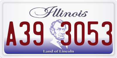 IL license plate A393053