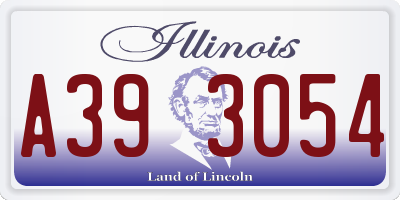 IL license plate A393054