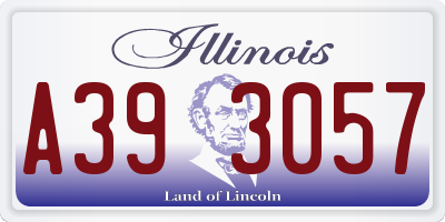IL license plate A393057