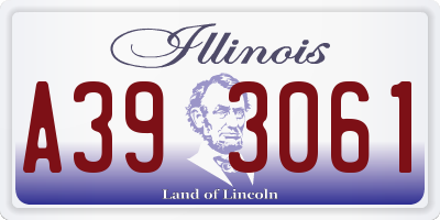 IL license plate A393061