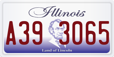 IL license plate A393065