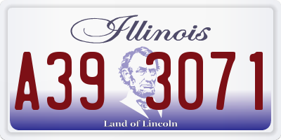 IL license plate A393071