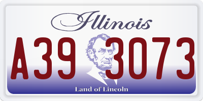 IL license plate A393073