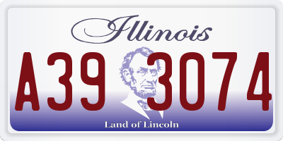IL license plate A393074