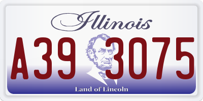 IL license plate A393075