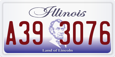 IL license plate A393076
