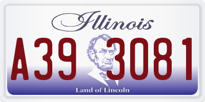IL license plate A393081