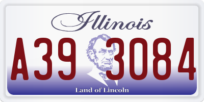IL license plate A393084