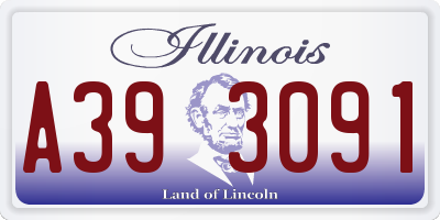 IL license plate A393091