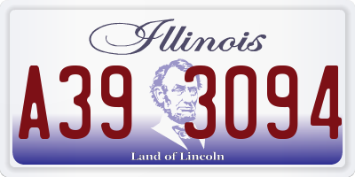 IL license plate A393094