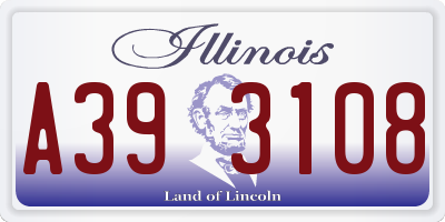 IL license plate A393108