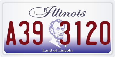 IL license plate A393120