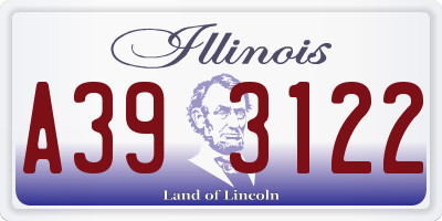 IL license plate A393122