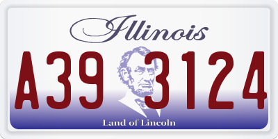 IL license plate A393124