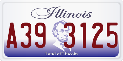 IL license plate A393125