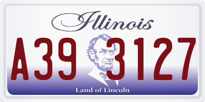 IL license plate A393127