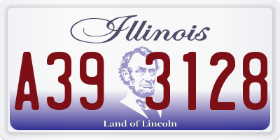 IL license plate A393128