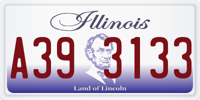 IL license plate A393133
