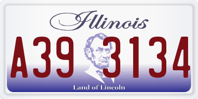 IL license plate A393134