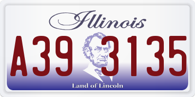 IL license plate A393135