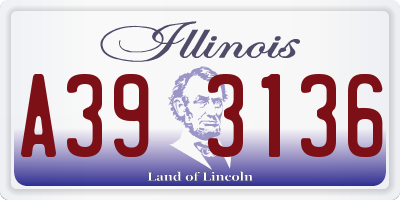 IL license plate A393136