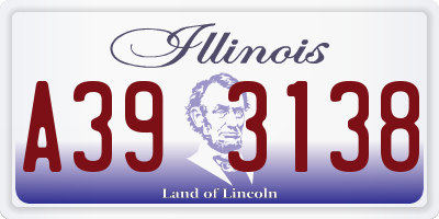 IL license plate A393138