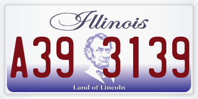 IL license plate A393139
