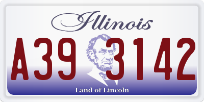 IL license plate A393142