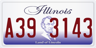 IL license plate A393143