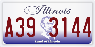 IL license plate A393144