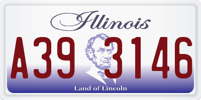 IL license plate A393146