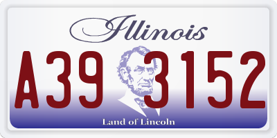 IL license plate A393152