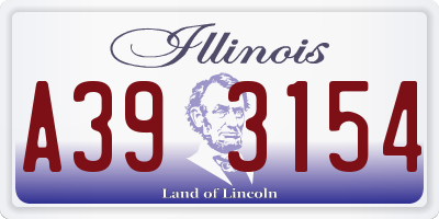 IL license plate A393154