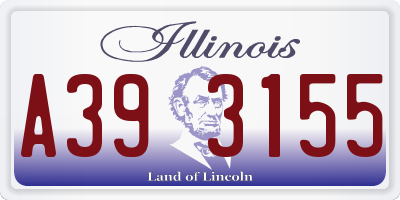 IL license plate A393155
