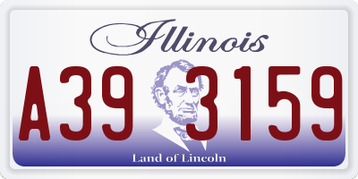 IL license plate A393159