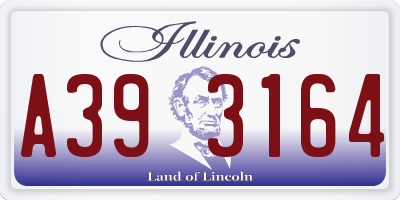 IL license plate A393164