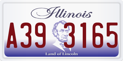 IL license plate A393165