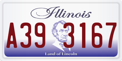 IL license plate A393167